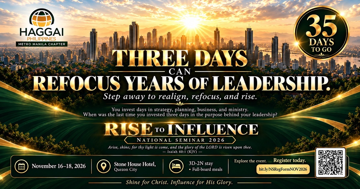 35 Days to Go — Three days can refocus years of leadership